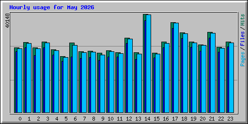 Hourly usage for May 2026